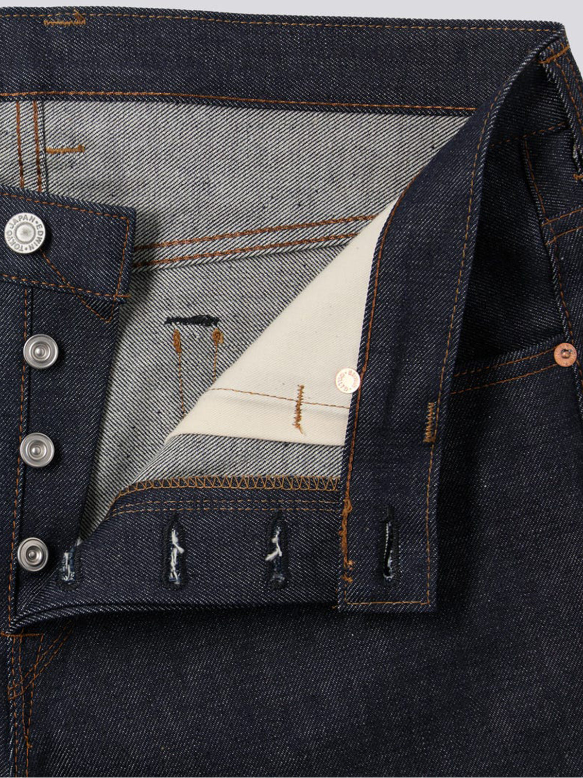 Edwin Kaihara Brown Cotton Blue Raw State L32