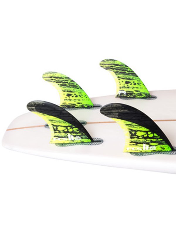 FCS II Fins MB PC Carbon Tri-Quad Fin Medium Green