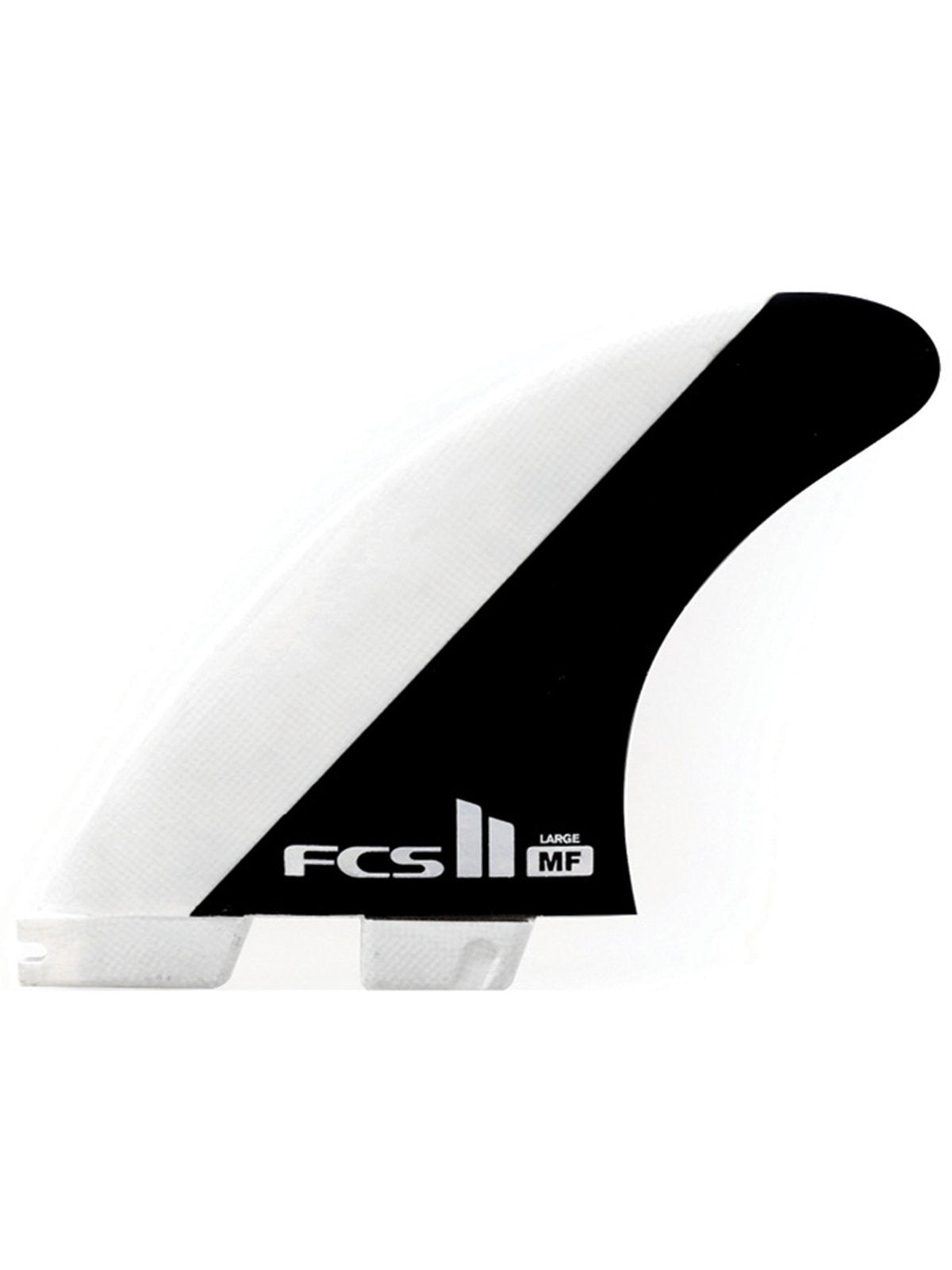 FCS II Fins Fins MF PC Tri Fin Black / White Large