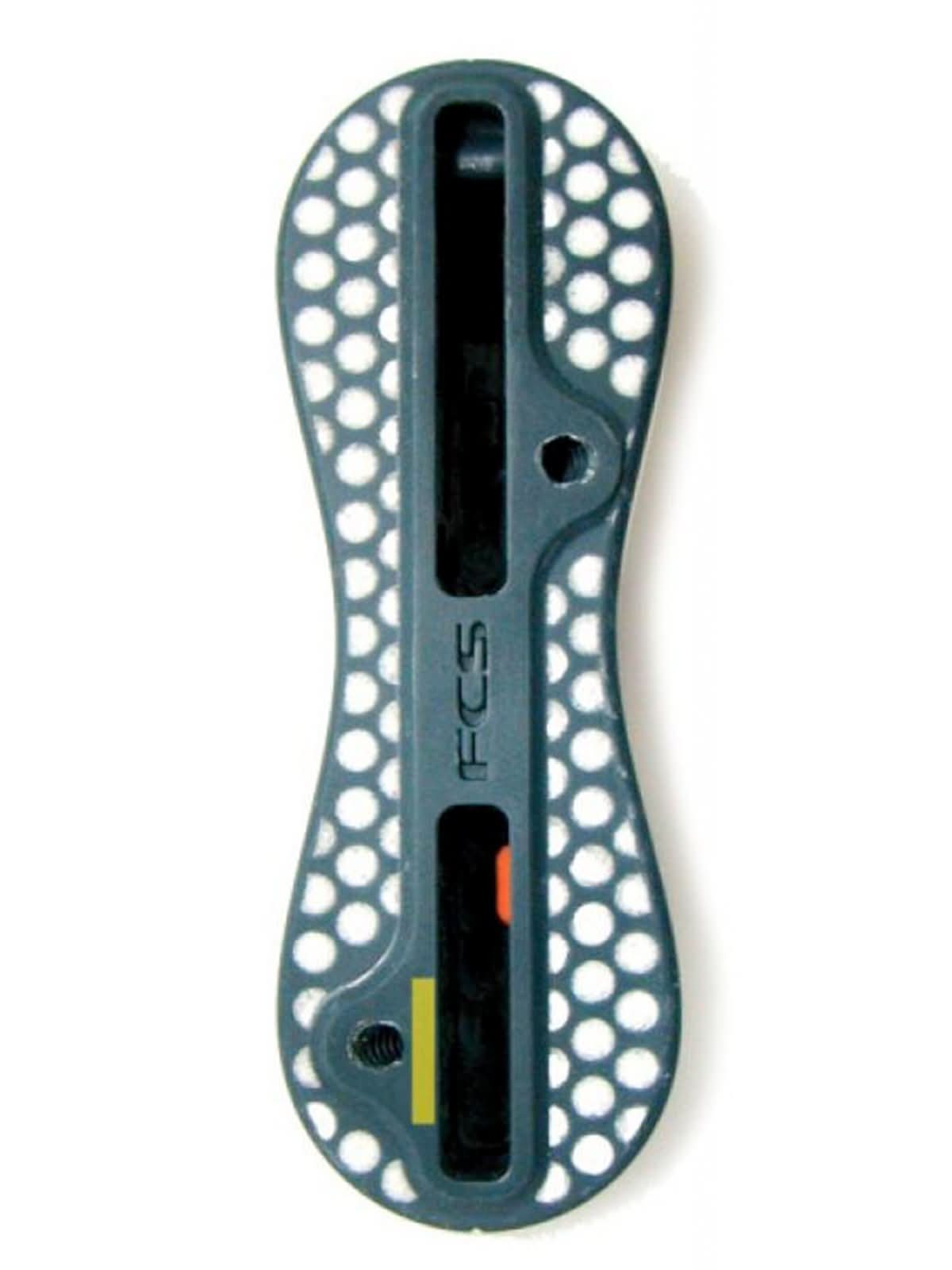 FCS II Fins Plug Pre Glass 0 Degree Center Plug Charcoal