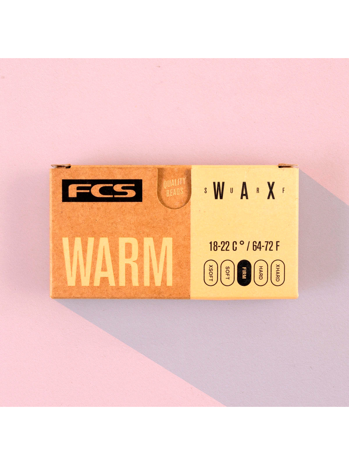 FCS Fins Wax Warm Firm Yellow