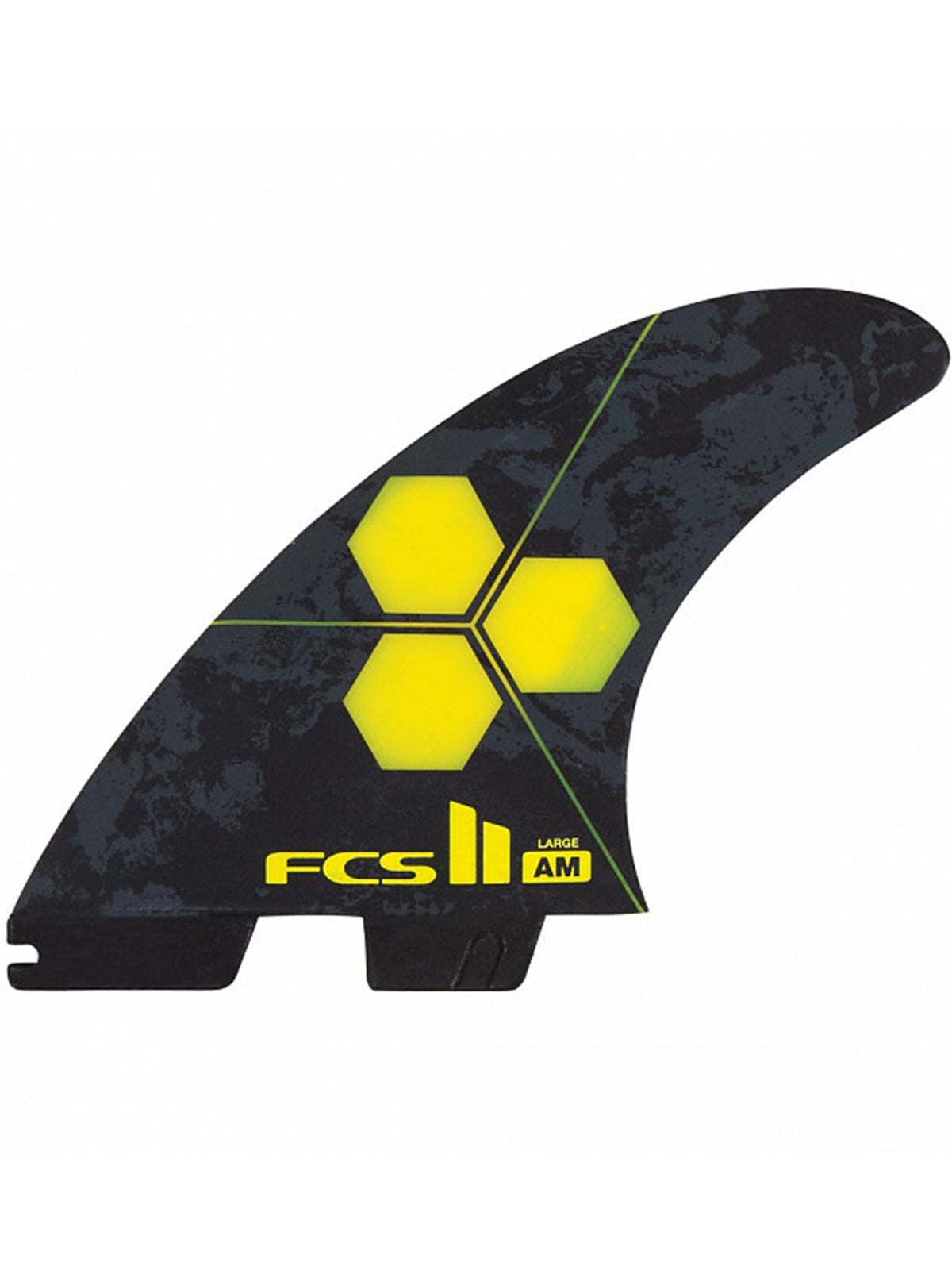 FCS II Fins AM PC Tri Fin Set Yellow Large