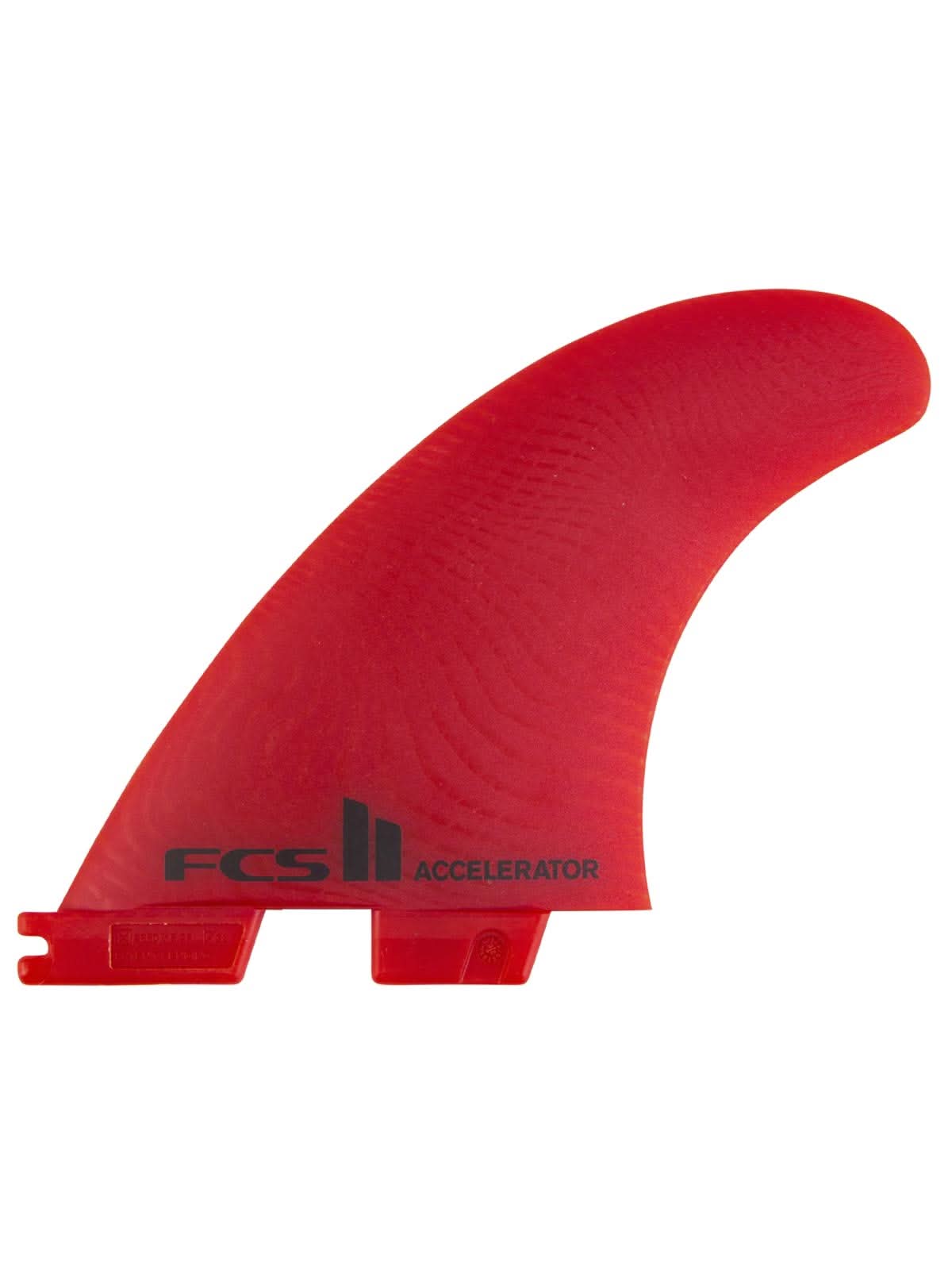 FCS II Fins Accelerator Neo Glass Eco Tri Fin Set Red Large