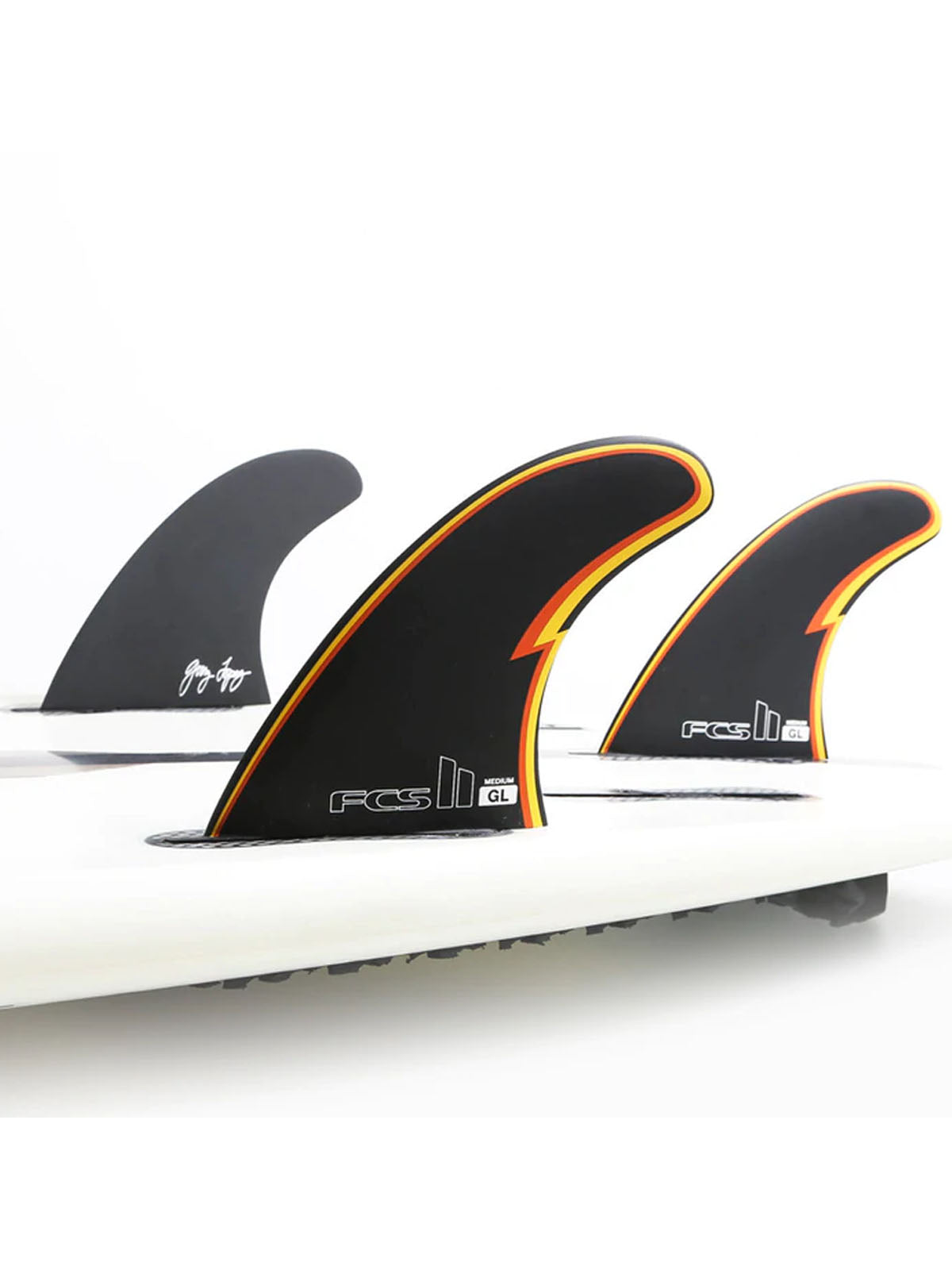 FCS II Fins GL PC Tri-Quad Fins Medium Black
