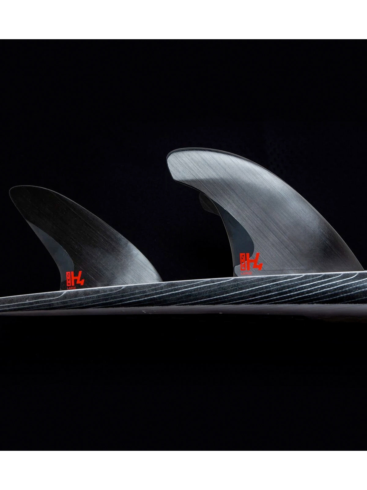 FCS II Fins H4 PC Carbon Tri Set Smoke Large