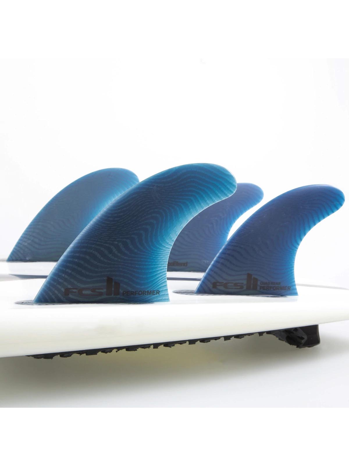 FCS II Fins Performer Neo Glass Eco Quad Fin Set Pacific Medium