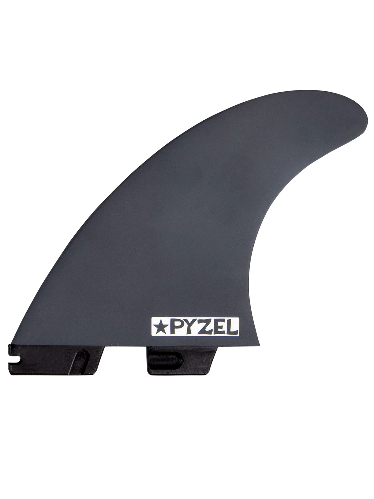 FCS II Fins Pyzel PC Tri Fin Set White Black Large