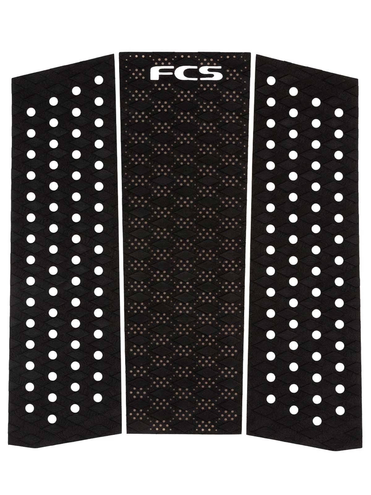 FCS Fins Grip T-3 Mid Black Black