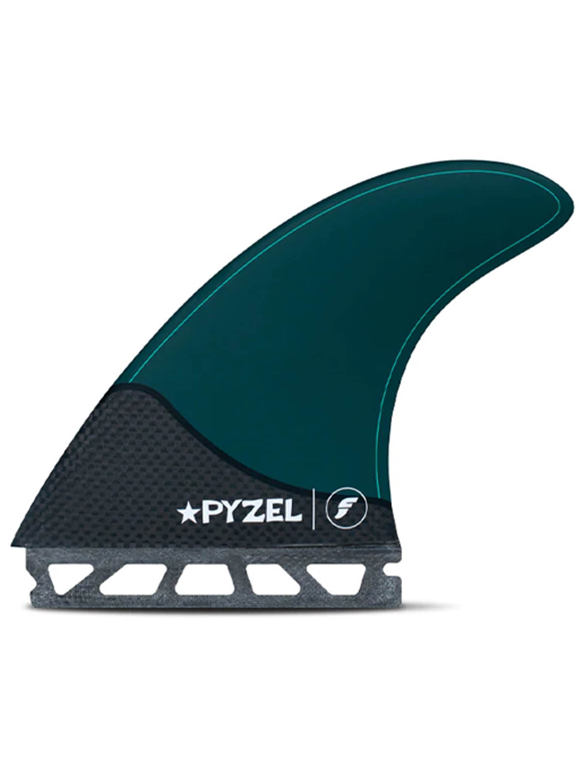 Futures Fins Thruster Fin Set Pyzel Honeycomb Carbon Green L