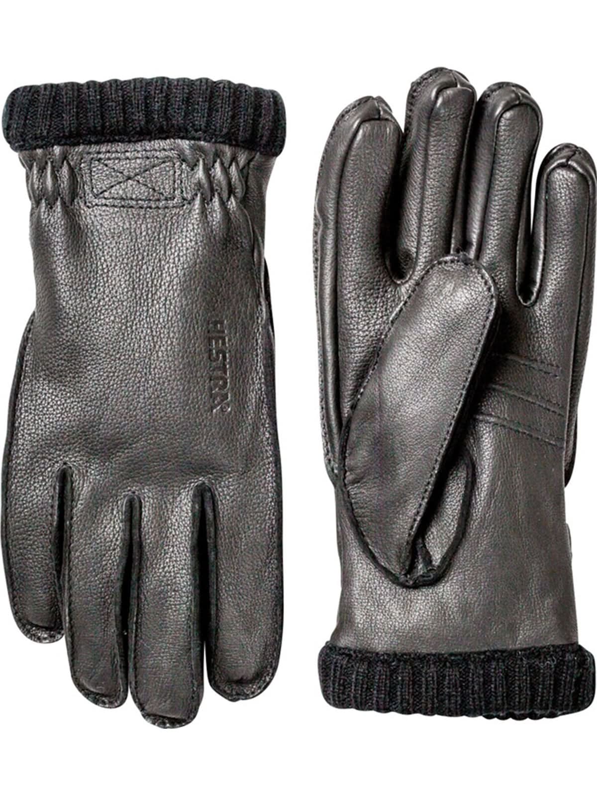 Hestra Gloves Deerskin Primaloft Rib Men's Black