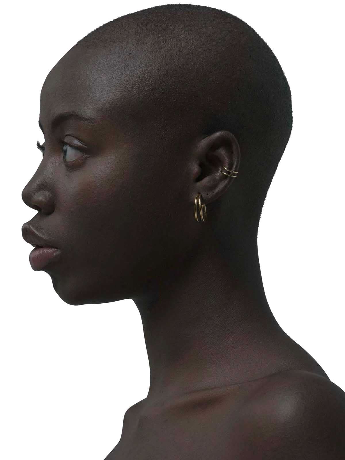 Les Solides Double Round Hoops Gold