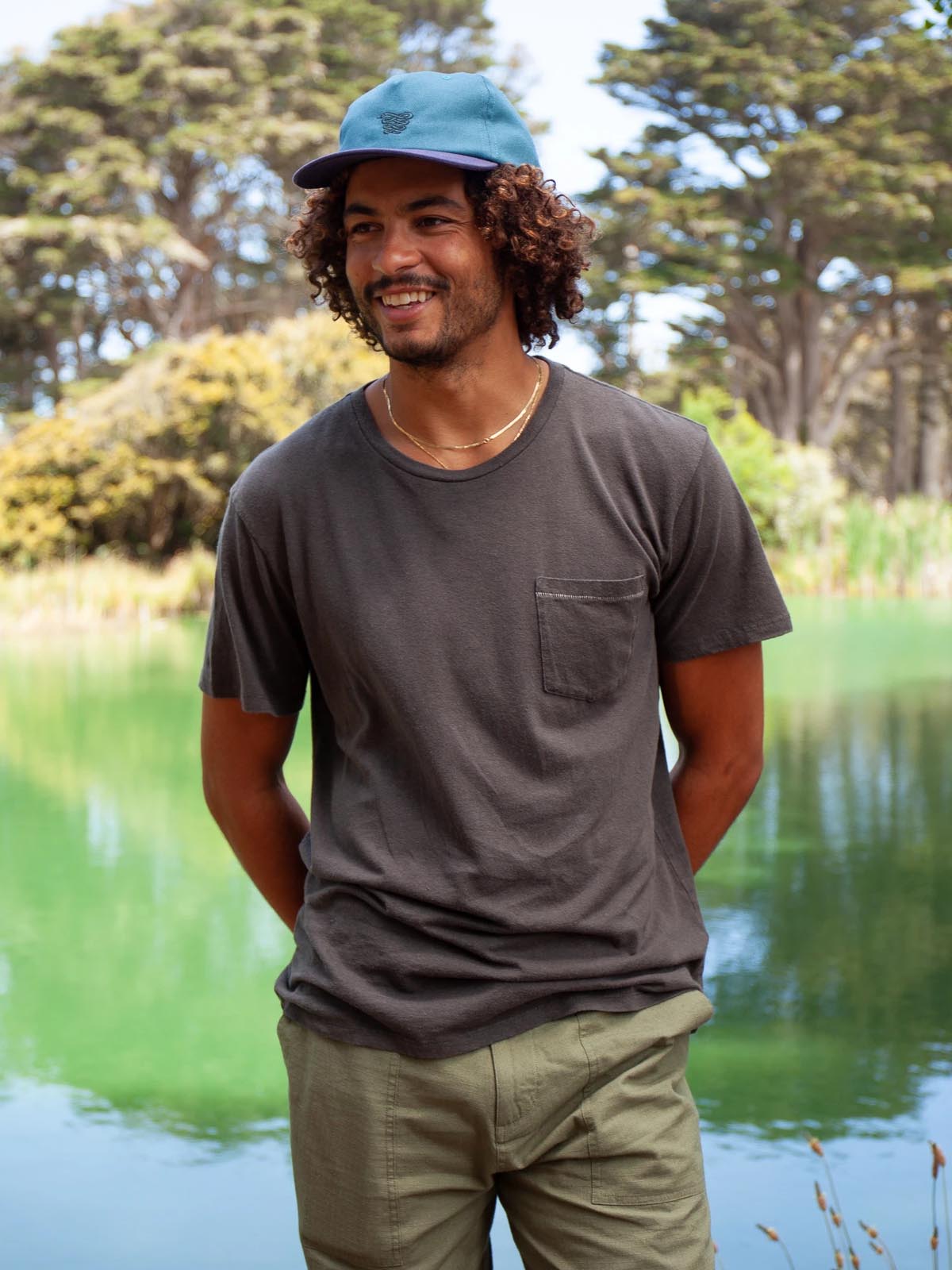 Mollusk Hemp Pocket Tee Faded Black