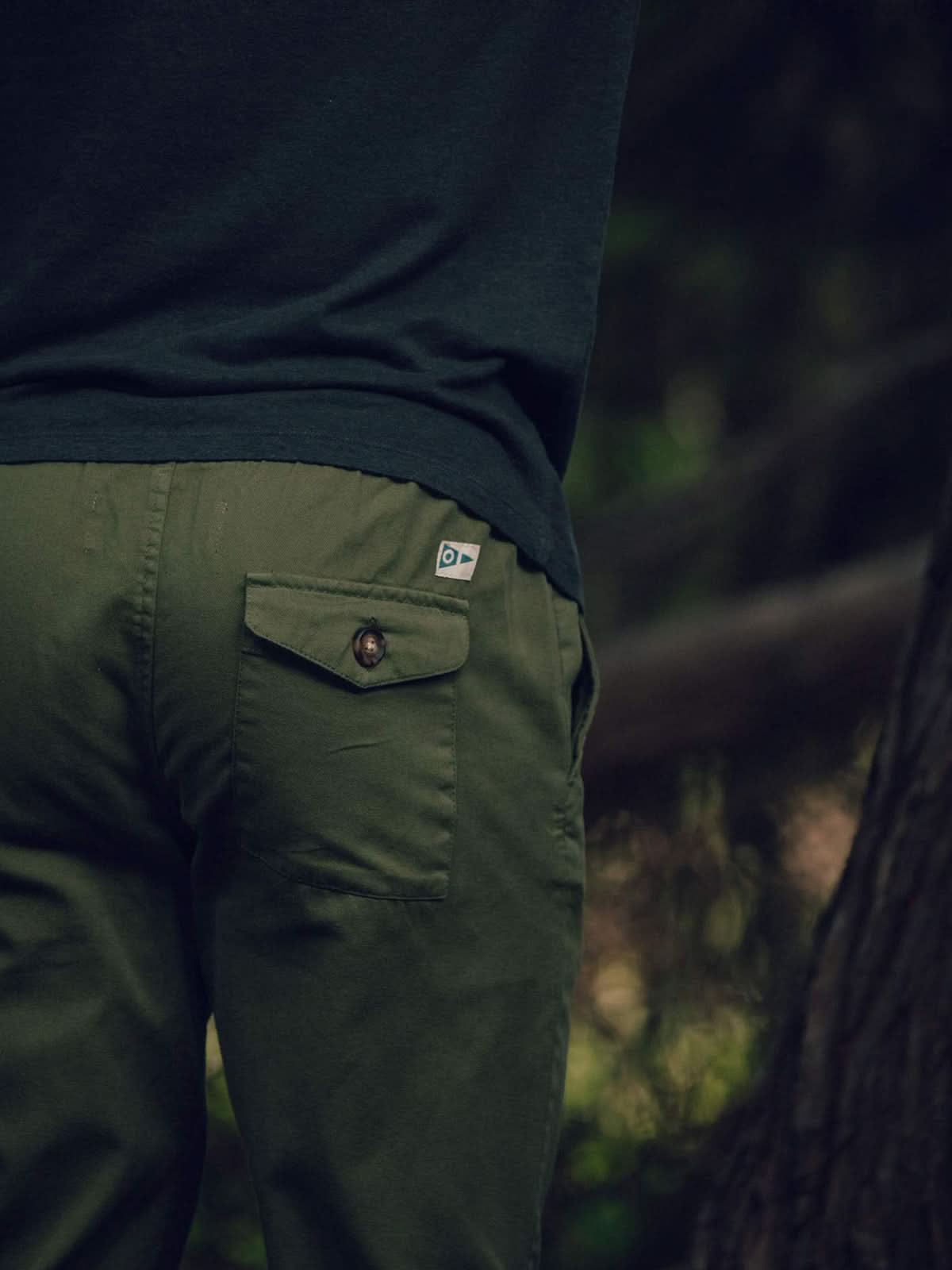 Mollusk Jeffrey Pants Faded Mash Green