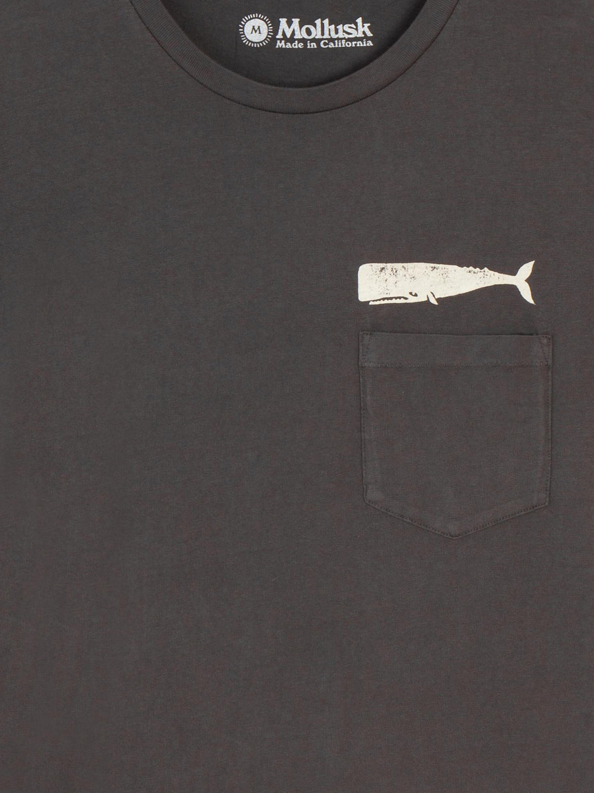 Mollusk Olde Whale Tee Faded Black