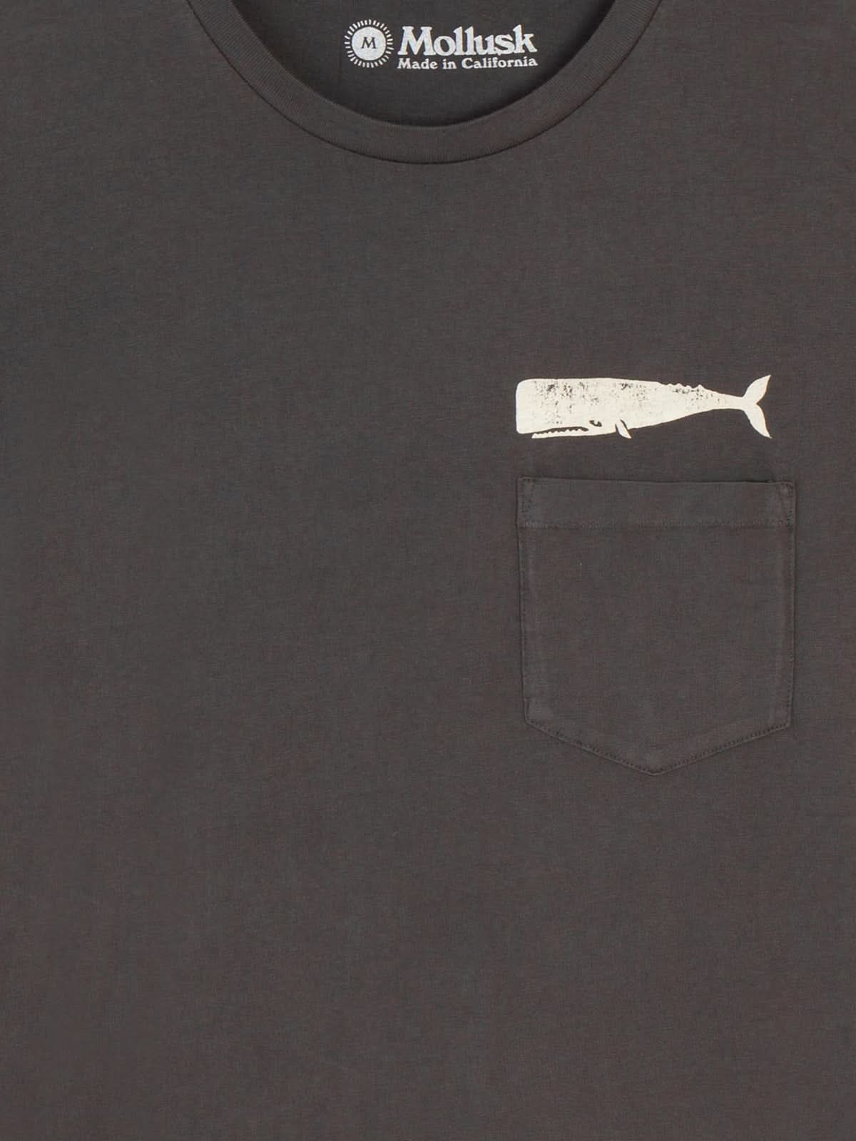 Mollusk Olde Whale Tee Faded Black