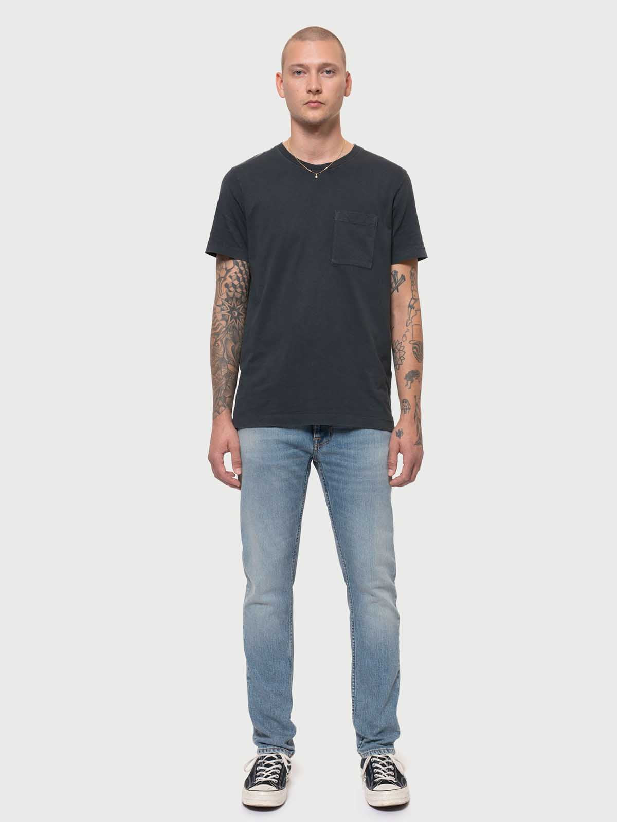 Nudie Jeans Co Lean Dean Cloud Blue L32