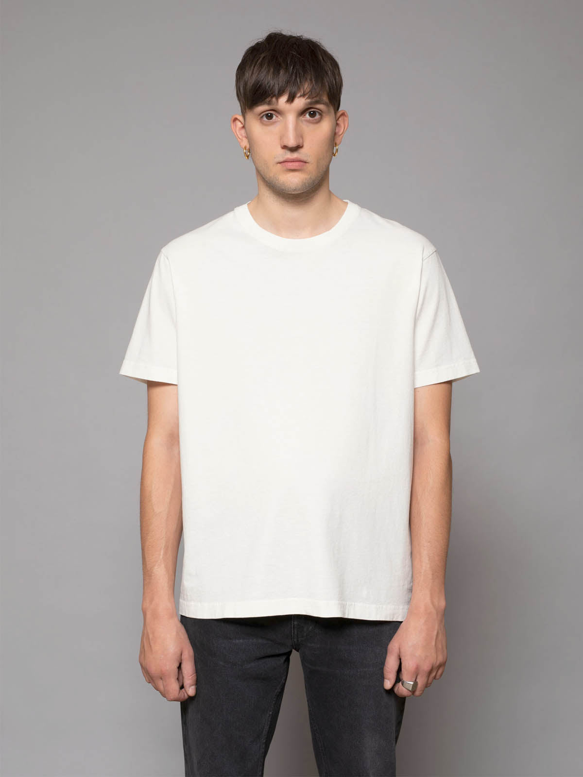 Nudie Jeans Co Uno Everyday Tee Chalk White