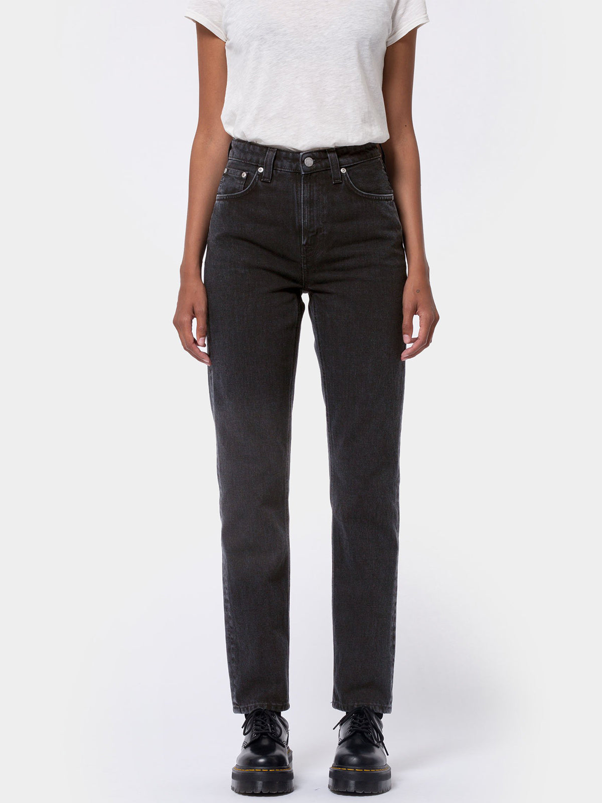 Nudie Jeans Co W's Breezy Britt Black Worn L26