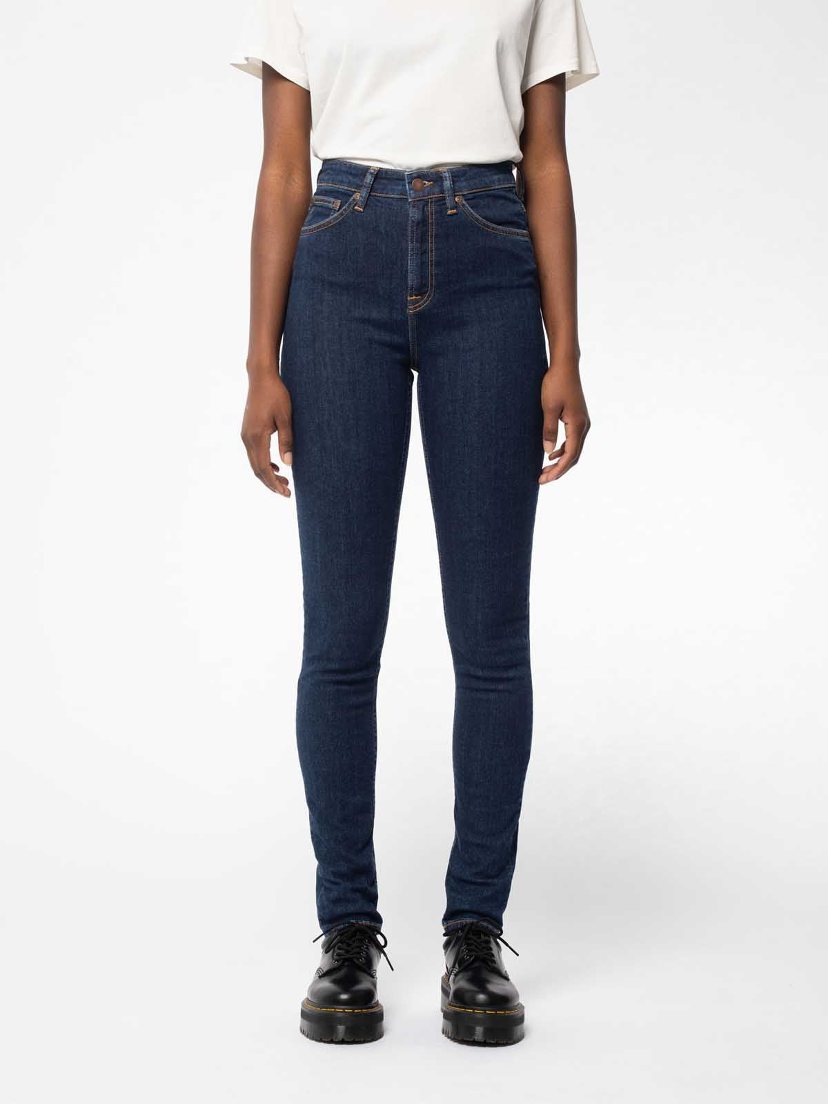 Nudie Jeans Co W's Hightop Tilde Blue Fantasy L30