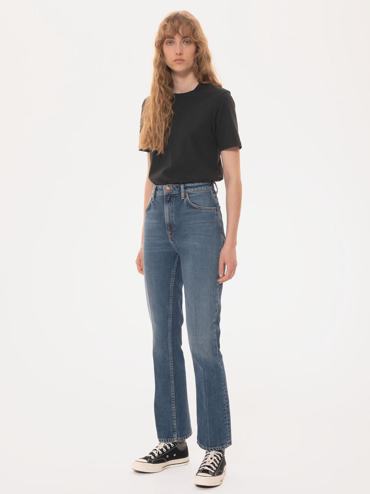 Nudie Jeans Co W's Joni Solid T-Shirt Antracite