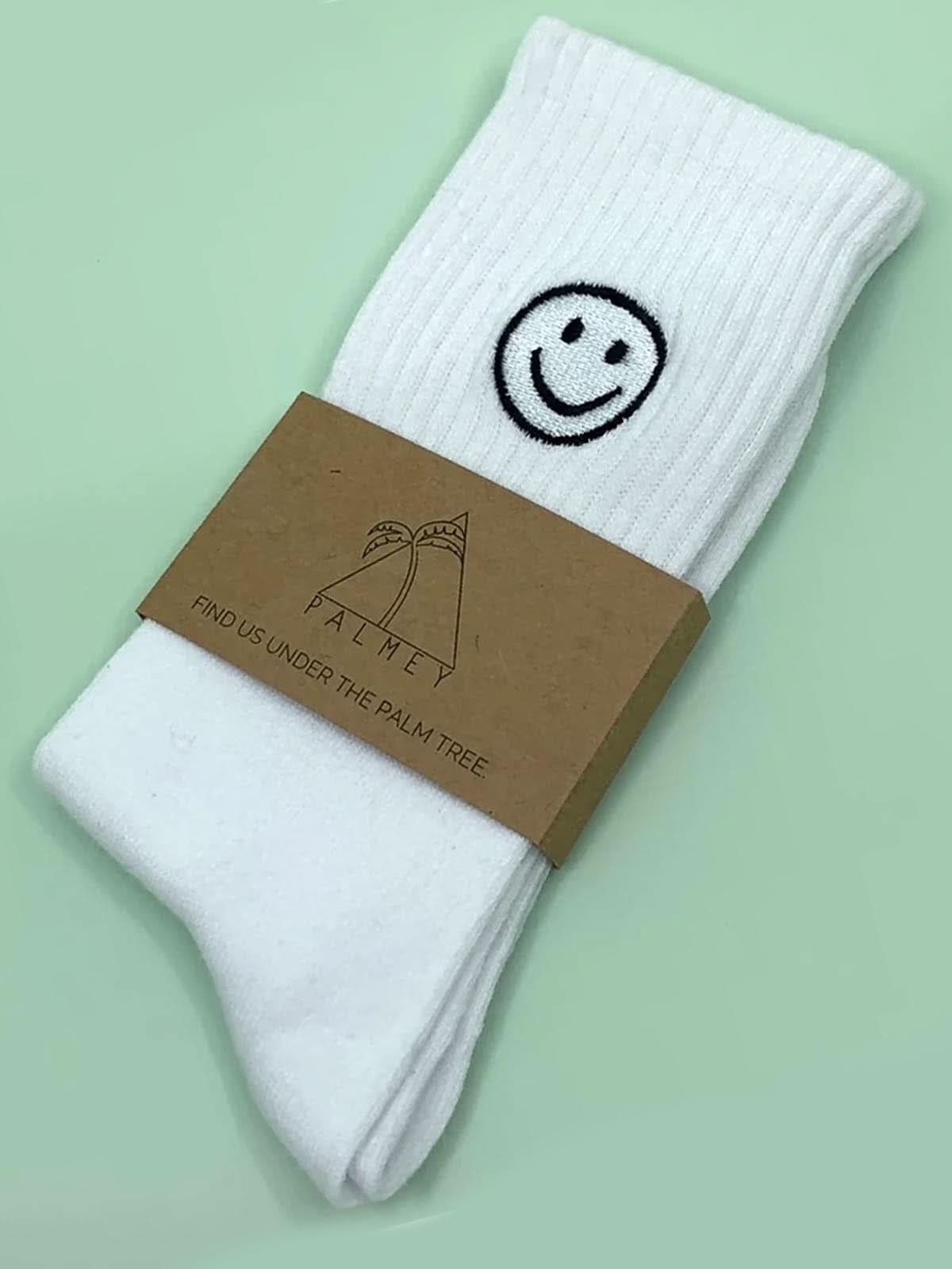 Palmey Smile Crew Socks