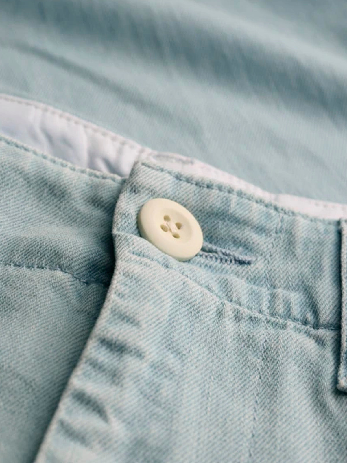 Portuguese Flannel Denim Trousers Light Blue
