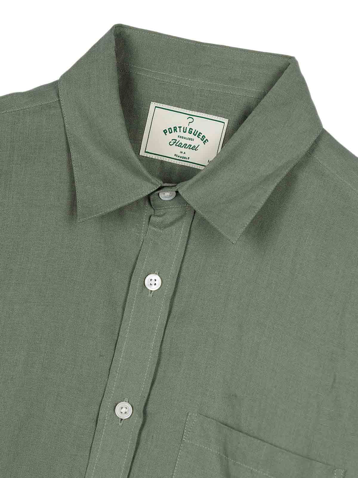 Portuguese Flannel Linen LS Dry Green