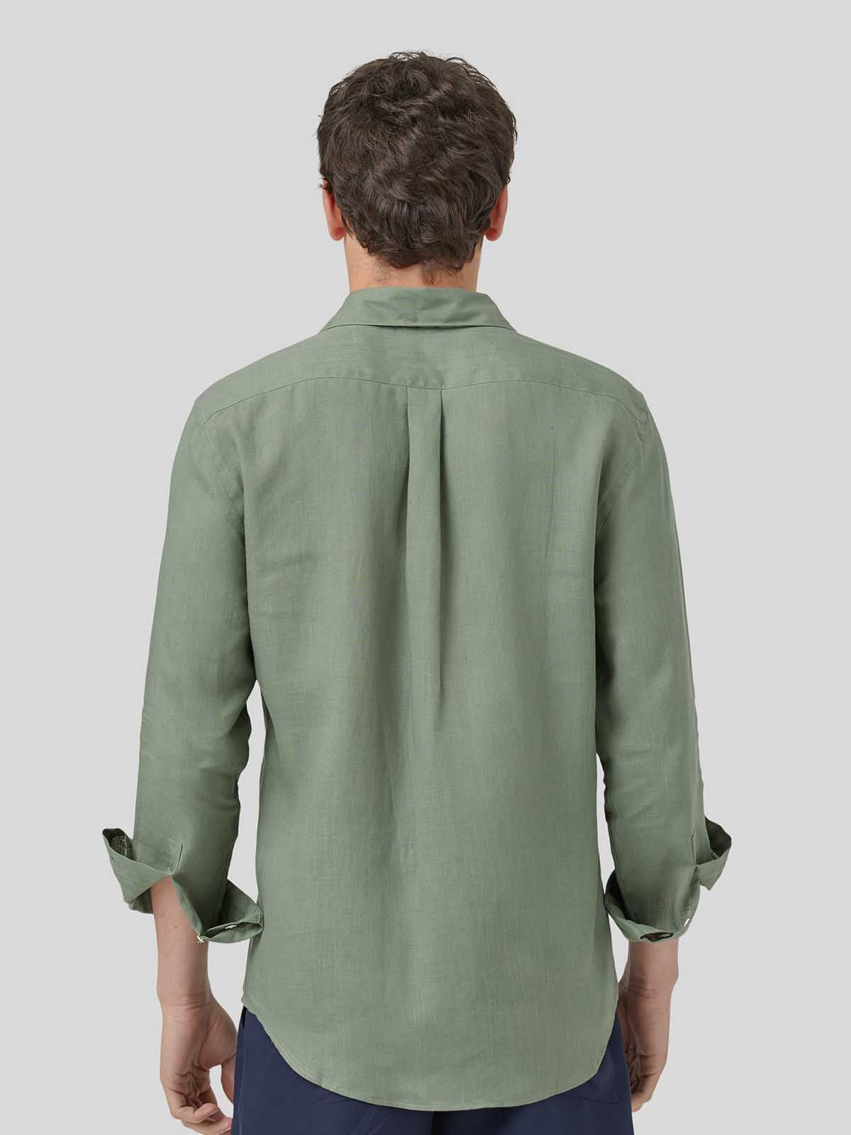 Portuguese Flannel Linen LS Dry Green