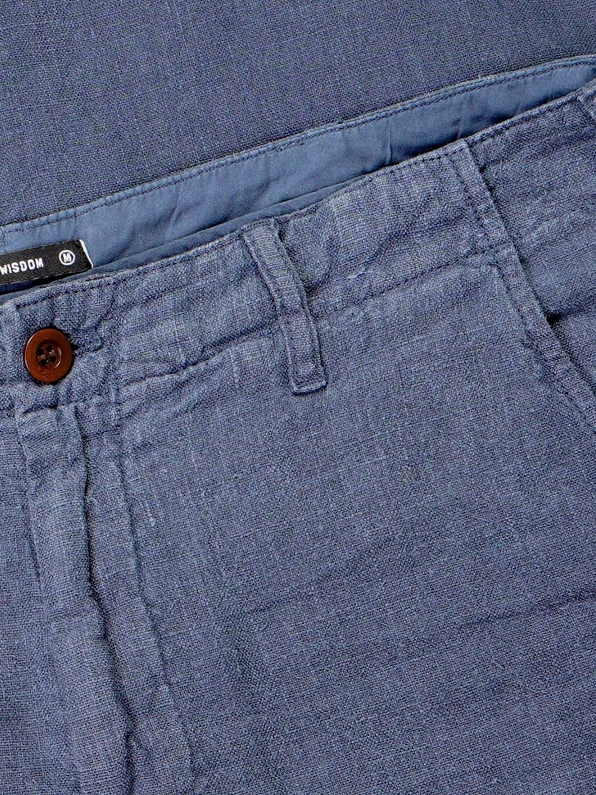 Portuguese Flannel Linen Trousers Navy