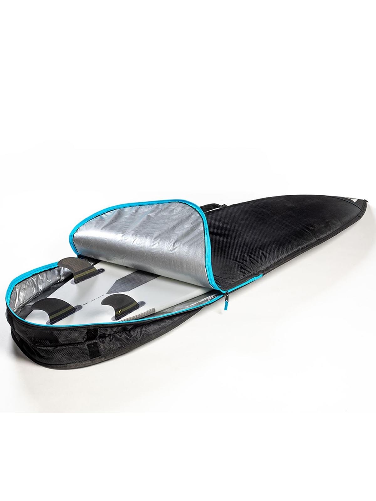 ROAM Tech Bag Shortboard Boardbag 5'8 Black Silver Blue