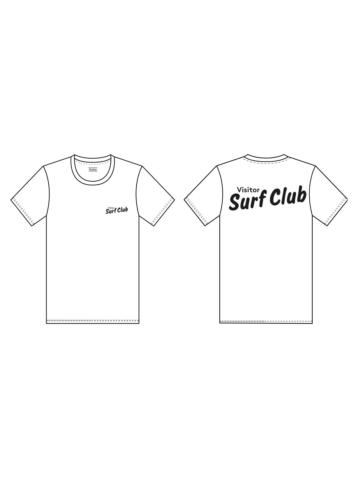 Visitor Store T-Shirt Surf Club Blue