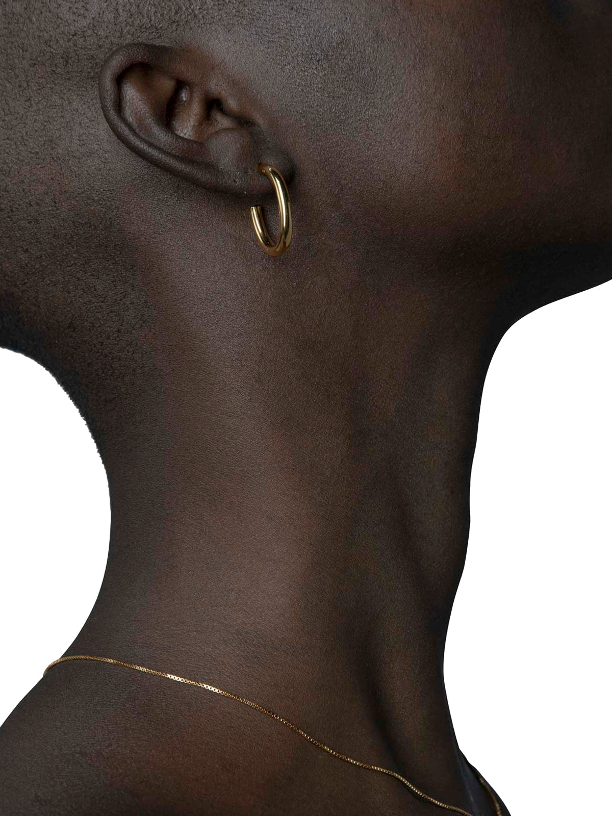 Les Solides Vintage Hoops Oval Gold