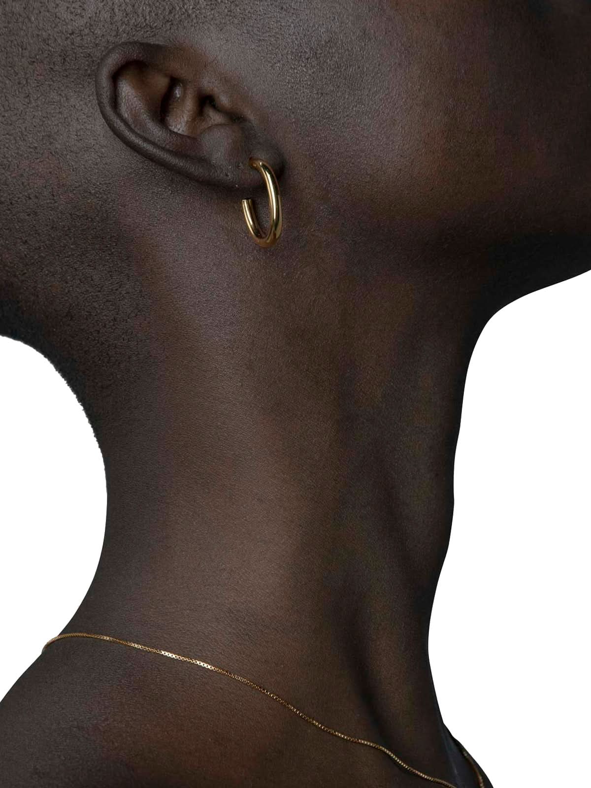 Les Solides Vintage Hoops Oval Gold
