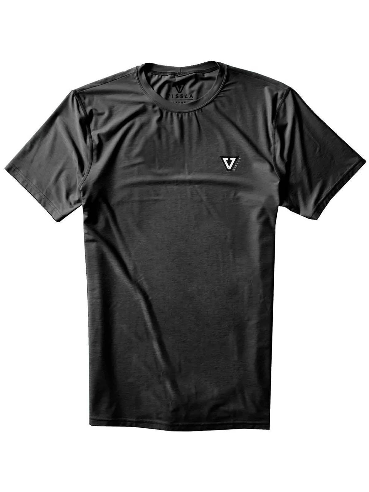 Vissla Twisted Eco SS Surf Tee Black Heather