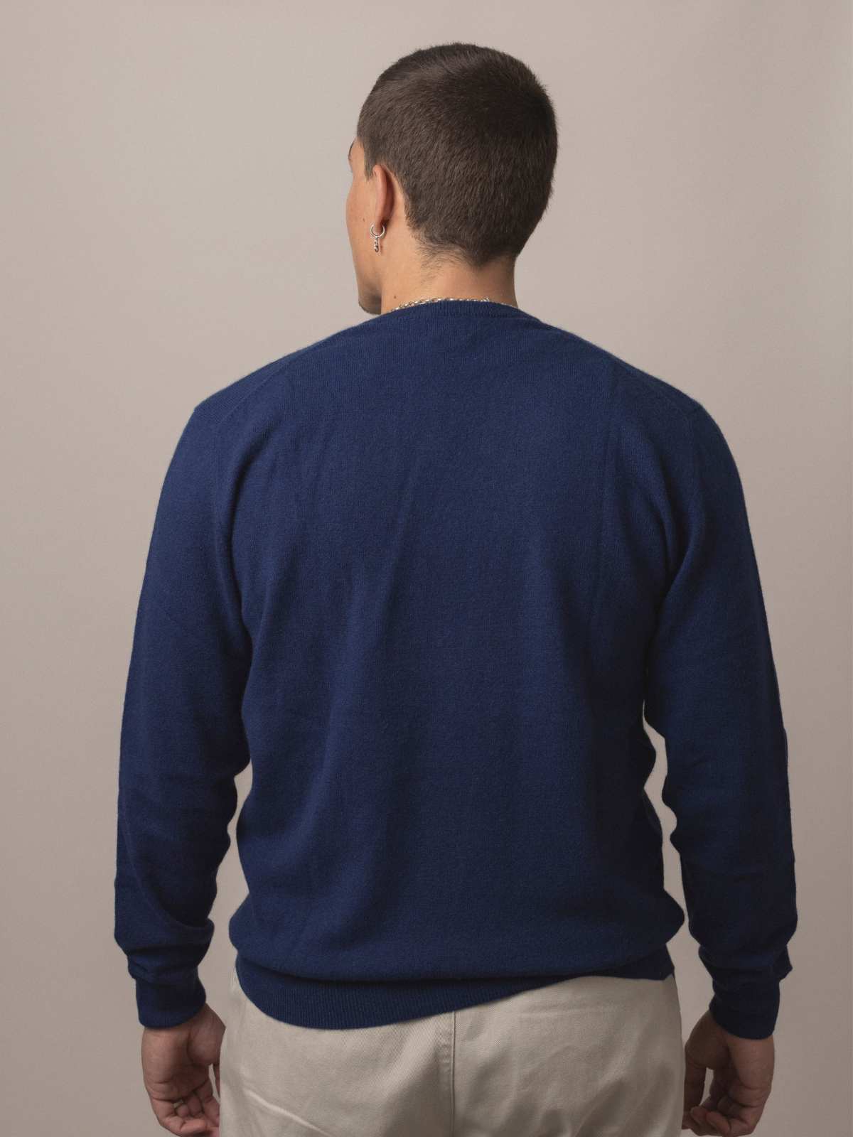 Visitor Clothing Men's Cashmere Sweater Midnight Blue