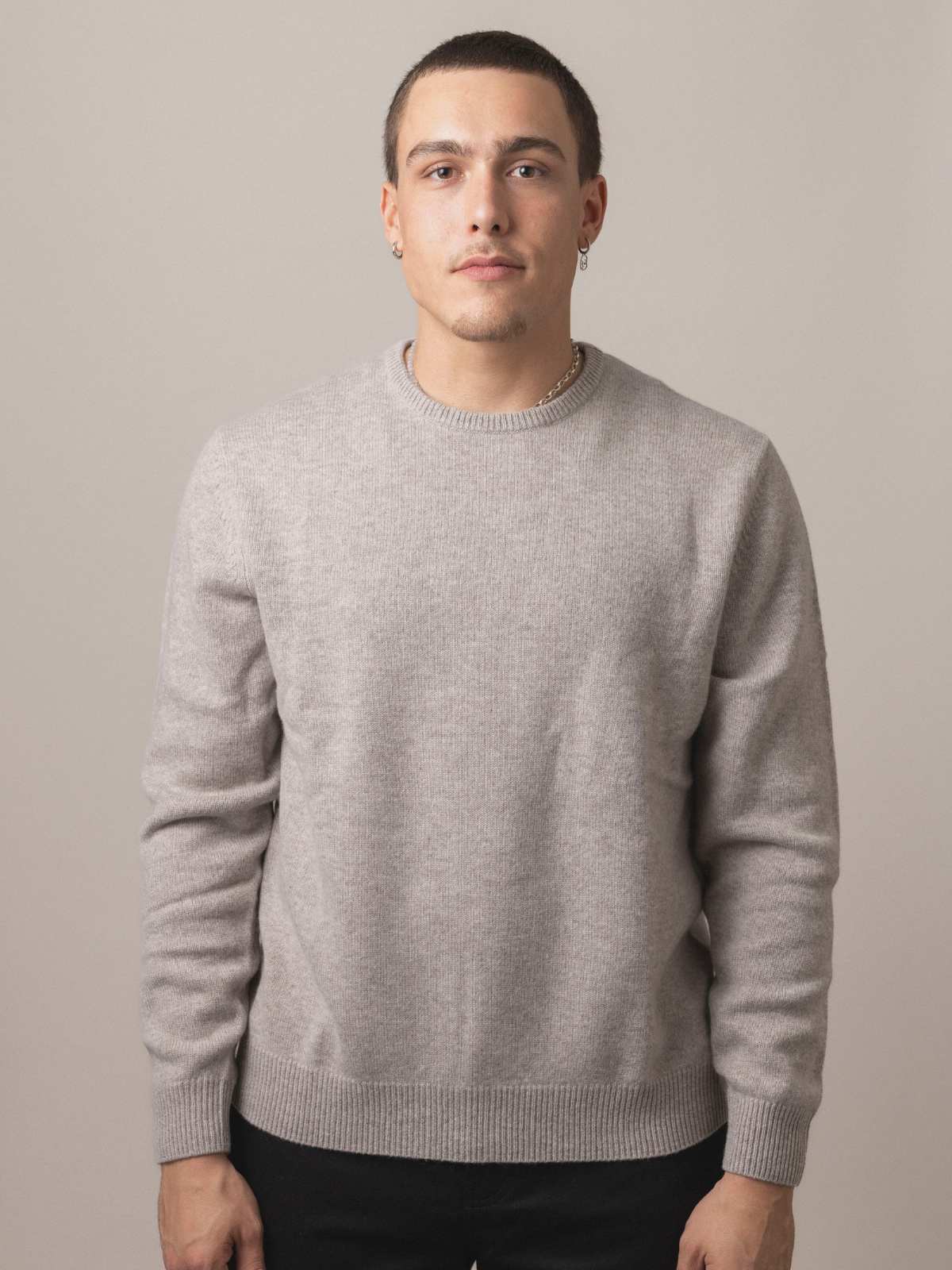 Visitor Clothing Men's Merino Cashmere Sweater Terrier