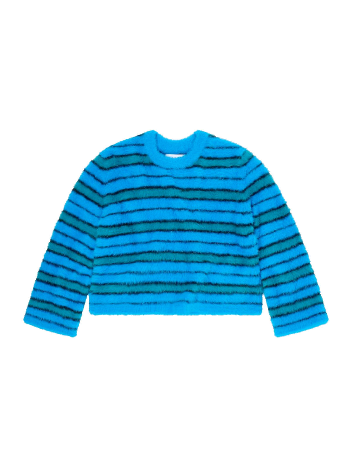 Edwin W's Gill Striped Sweater Blue-Aqua-Black