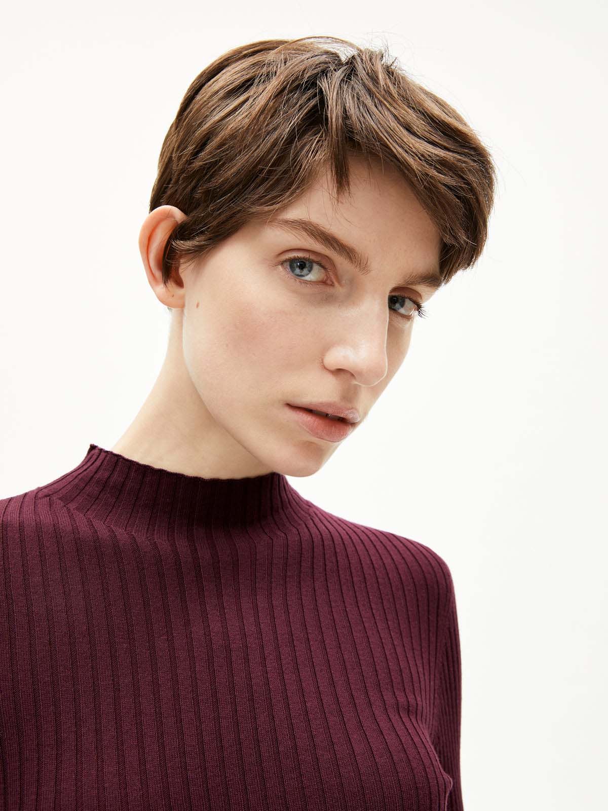 Armedangels Alaania Pullover Dark Canberry