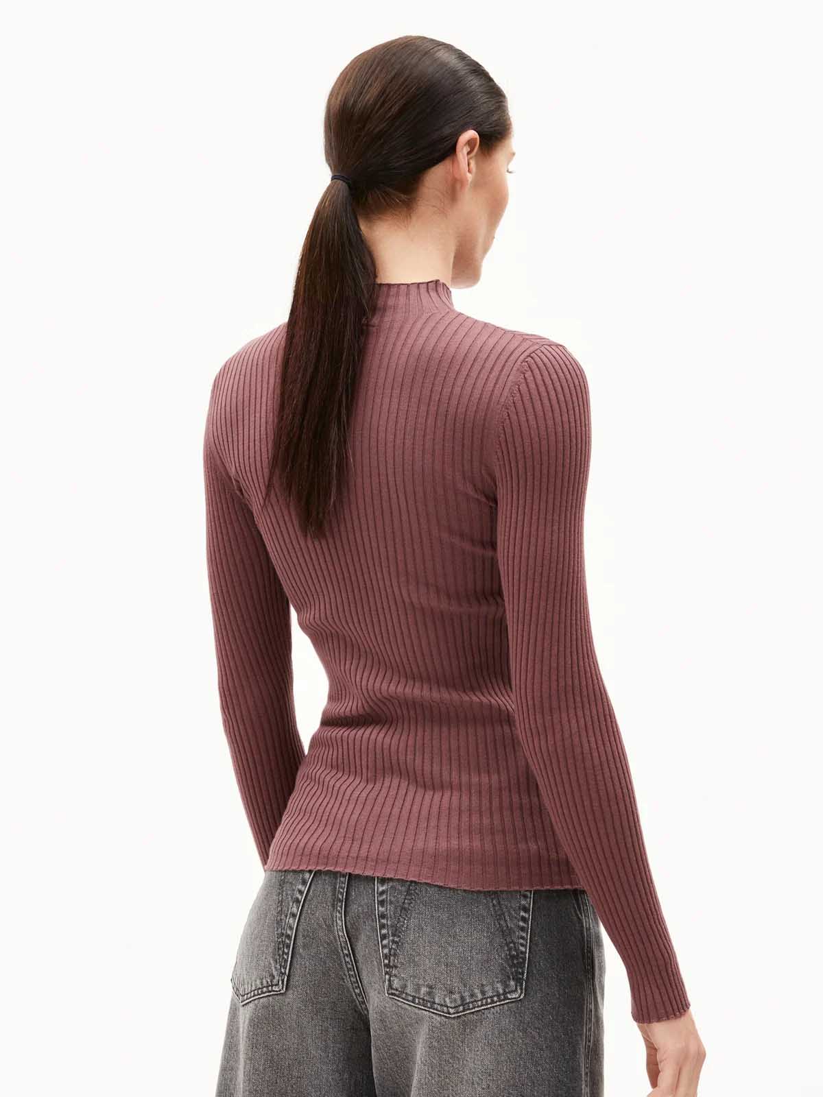 Armedangels Alaania Pullover Rn Dark Berry