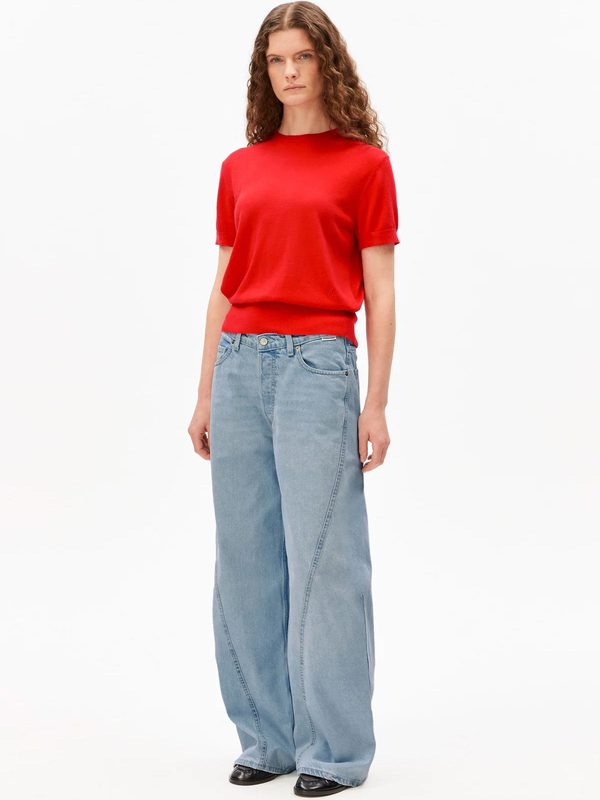 Armedangels Fine S SL Knit Sweater Mars Red