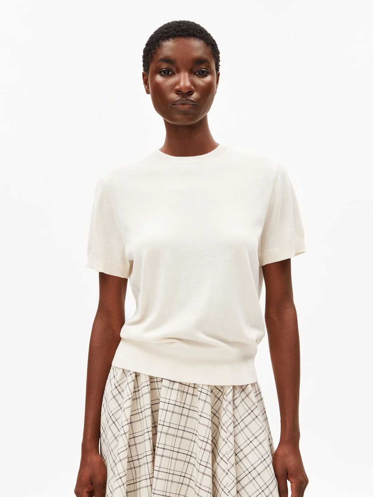 Armedangels Fine S SL Knit Sweater Oatmilk