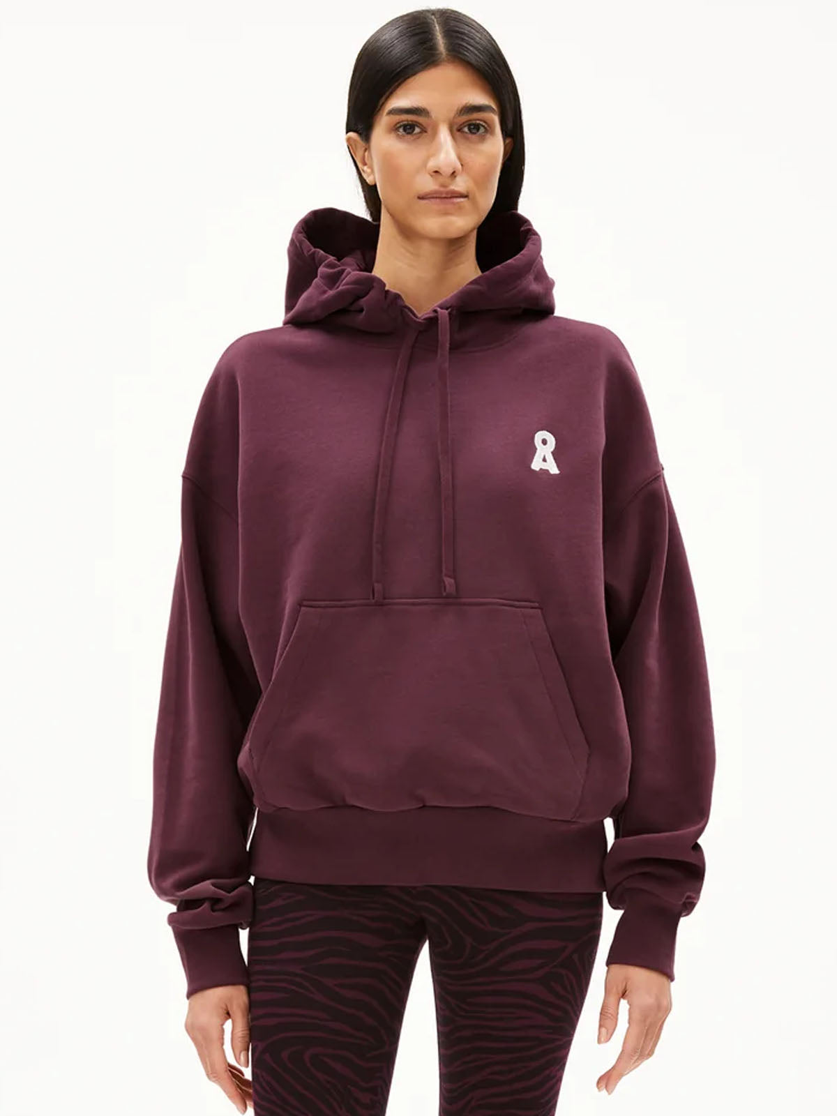 Armedangels Hoodie Iconic A Francisaraa Dark Cranberry