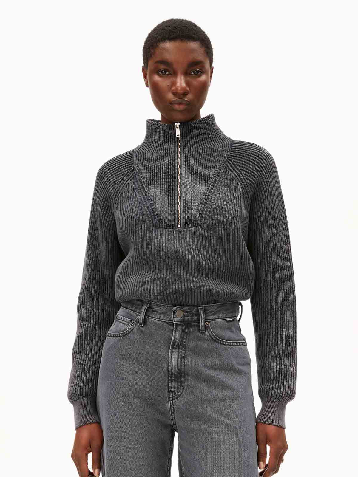Armedangels Jumper Ronyiaas GMT Dye Black