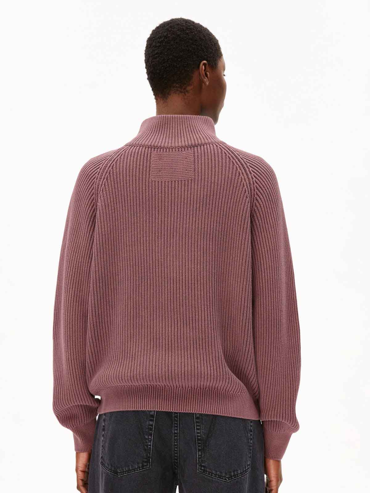 Armedangels Jumper Ronyiaas GMT Dye Dark Berry