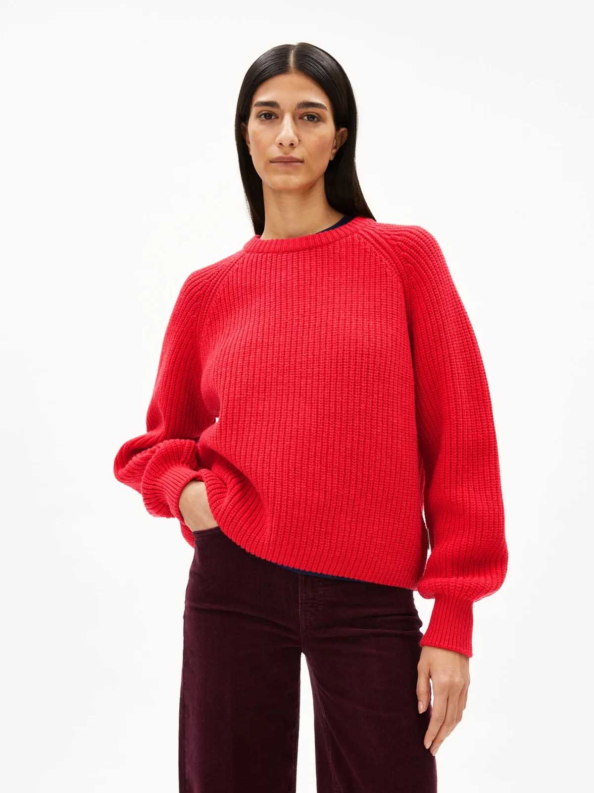Armedangels Kaagi Knit Jumper Candy Apple