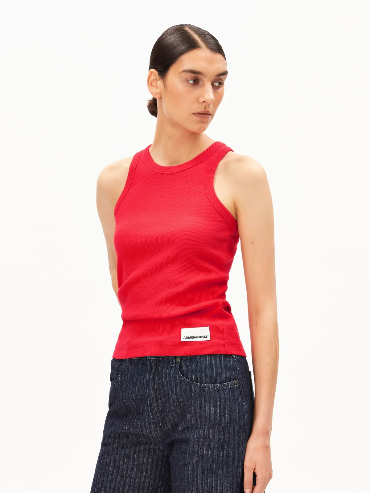 Armedangels Kanitaa Ripp-Top Mars Red