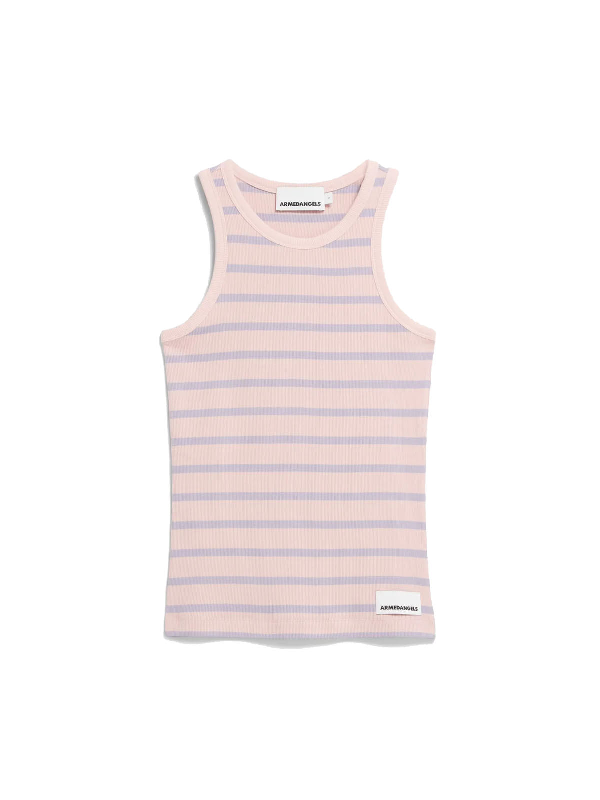 Armedangels Kanitaa Stripes Ripp-Top Rosalilly Misty Morning