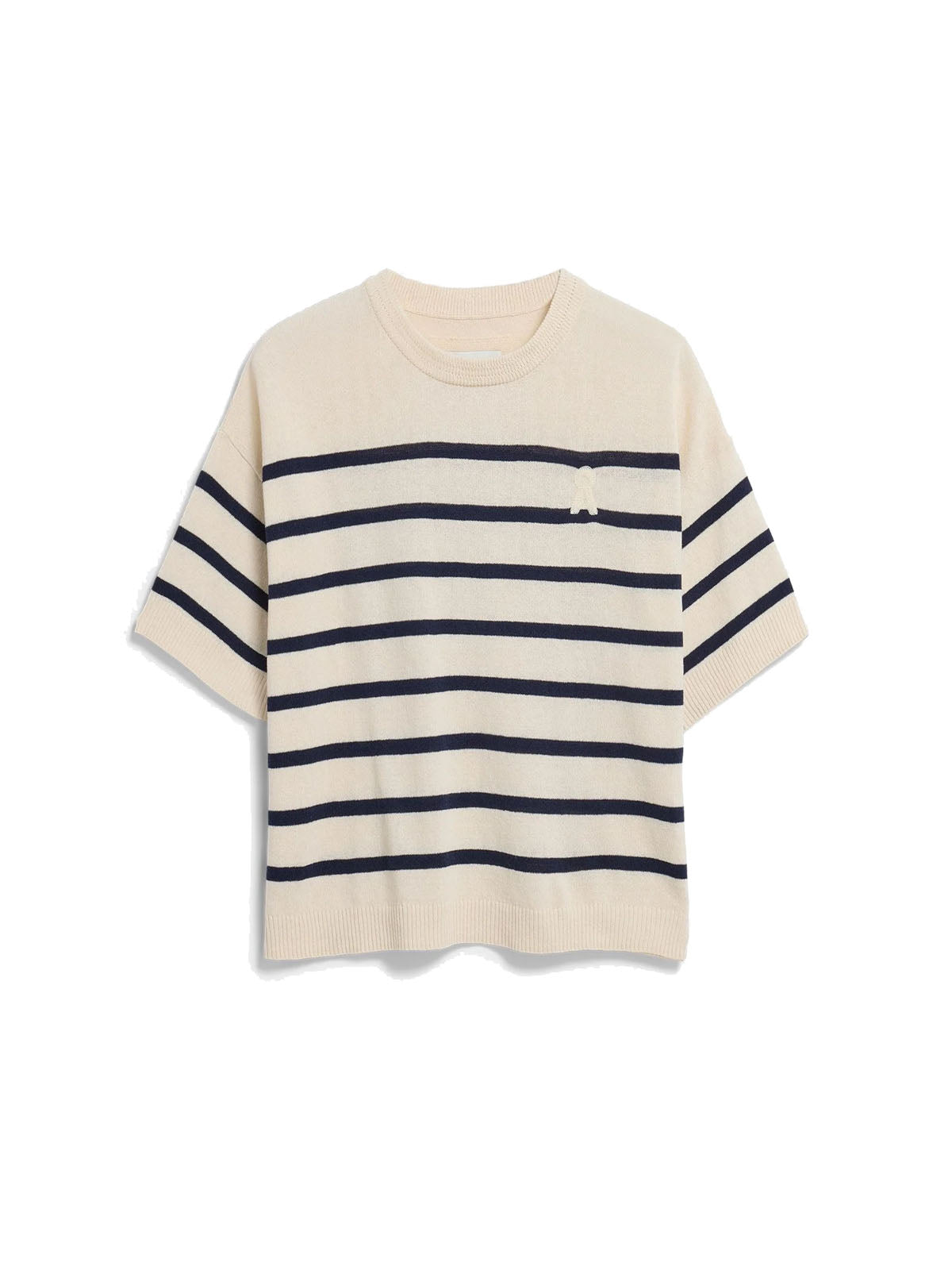 Armedangels Linen Blend Knit Sweater Undyed-Tinted Navy