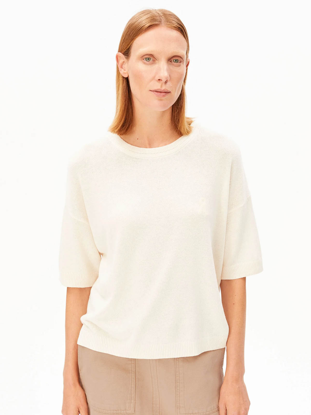 Armedangels Linen Blend Knit Sweater Undyed