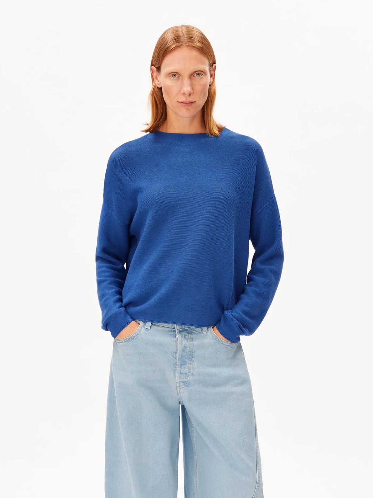 Armedangels Merinaa Links Links Sweater Dynamo Blue